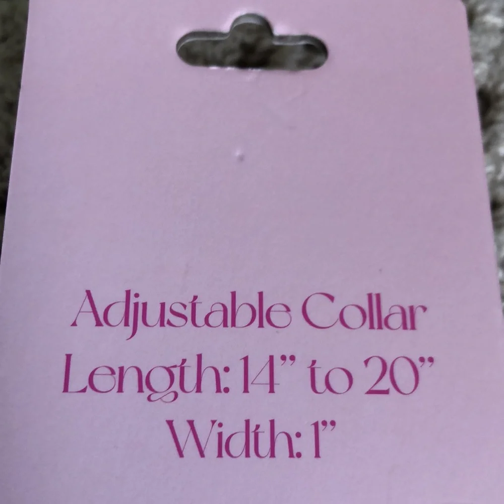 Paris Hilton Sparkly Purple Dog Collar SIZE M